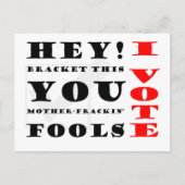 Ik stem! briefkaart (Voorkant)