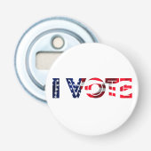 Ik stem button flesopener (Voorkant)