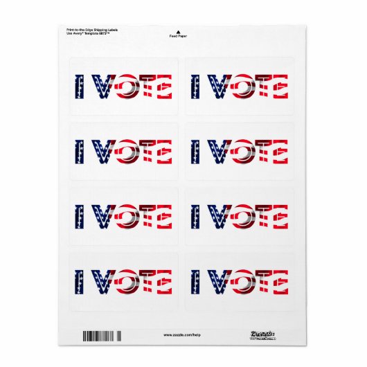 Ik stem etiket (Full Sheet)