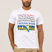 Ik stem geen Republikein, ik STAND MET OEKRAÏNE T- T-shirt (Voorkant)