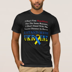 Ik stem geen Republikein, ik STAND MET OEKRAÏNE T- T-shirt