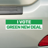 Ik stem groene New Deal Bernie 2020 Bumpersticker (Op auto)
