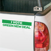 Ik stem groene New Deal Bernie 2020 Bumpersticker (Op Truck)