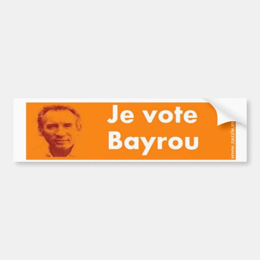 Ik stem in Bayrou Bumpersticker (Voorkant)