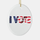 Ik stem keramisch ornament (Rechts)
