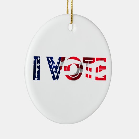 Ik stem keramisch ornament (Rechts)