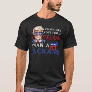 Ik stem liever op een misdadiger dan op een domme t-shirt