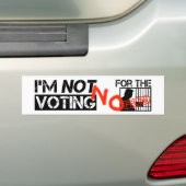 Ik stem niet op de misdadiger Trump 2024 Bumpersticker (Op auto)