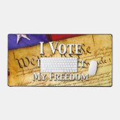 Ik Stem Om Mijn Vrijheid Te Beschermen Bureaumat (Keyboard & Muis)