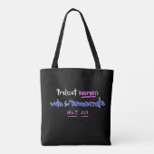 Ik stem om onze zussen te beschermen! Schoudertas Tote Bag (Achterkant)