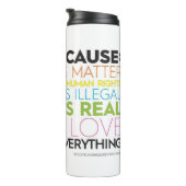 Ik stem omdat.. Kindheid is alles Thermosbeker (Geroteerd rechts)