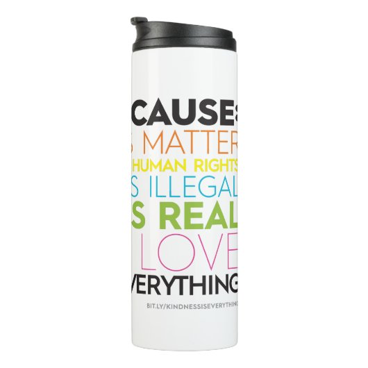 Ik stem omdat.. Kindheid is alles Thermosbeker (Geroteerd rechts)