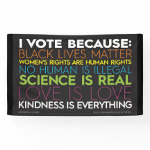 Ik stem omdat.. Kindness is Alles-banner