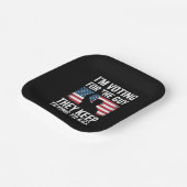 Ik stem op de man die ze blijven proberen te vermo papieren bordje (Gebogen)