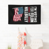Ik Stem Op De Misdadiger & De Hillbilly 2024 Pro Spandoek (Insitu)
