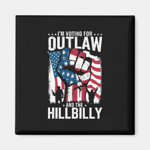 Ik Stem Op de Outlaw en de Hillbilly 2024 Magneet