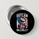 Ik Stem Op de Outlaw en de Hillbilly 2024 Ronde Button 7,6 Cm (Voorkant /achterkant)