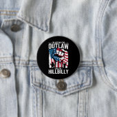 Ik Stem Op de Outlaw en de Hillbilly 2024 Ronde Button 7,6 Cm (In situ)