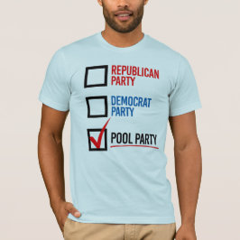 Ik stem op de Poolpartij T-shirt