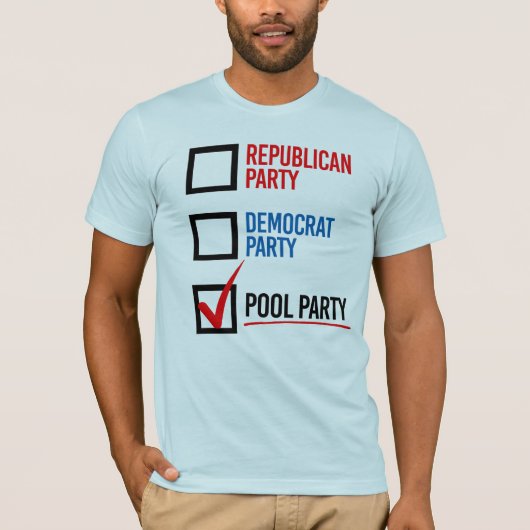 Ik stem op de Poolpartij T-shirt (Voorkant)