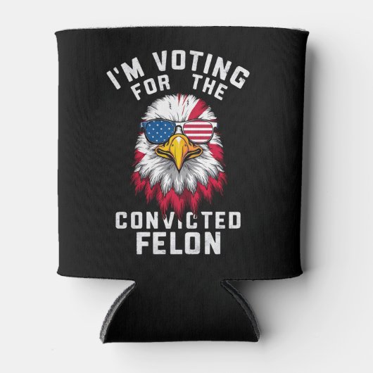 Ik stem op de veroordeelde misdadiger Funny Pro Tr Blikjeskoeler (Voorkant)