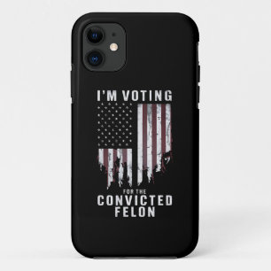 Ik Stem Op De Veroordeelde Misdadiger Pro Trump 20 Case-Mate iPhone Case