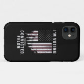 Ik Stem Op De Veroordeelde Misdadiger Pro Trump 20 Case-Mate iPhone Case (Achterkant (horizontaal))