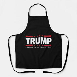 Ik Stem Op De Veroordeelde Misdadiger Pro Trump 20 Schort
