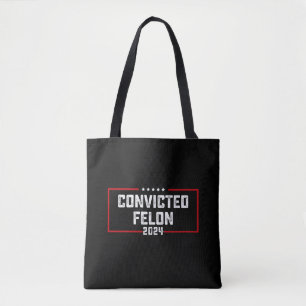 Ik Stem Op De Veroordeelde Misdadiger Pro Trump 20 Tote Bag
