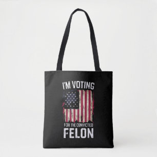 Ik Stem Op De Veroordeelde Misdadiger Pro Trump 20 Tote Bag