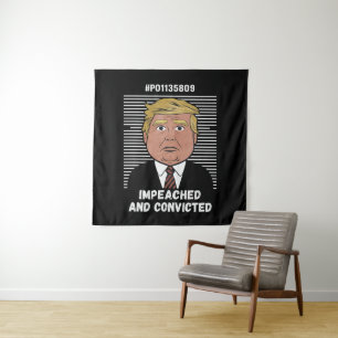 Ik Stem Op De Veroordeelde Misdadiger Pro Trump 20 Wandkleed