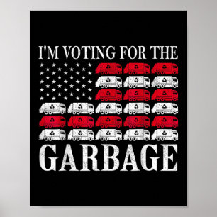 Ik Stem Op Het Afval Trump 2024 Trots Om Te Zijn Poster