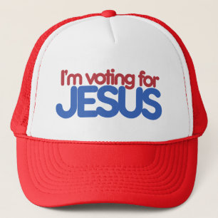 Ik stem op Jezus Christus Trucker Pet