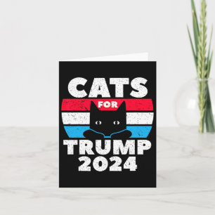 Ik stem op katten voor Trump 2024 verkiezingsdebat Kaart