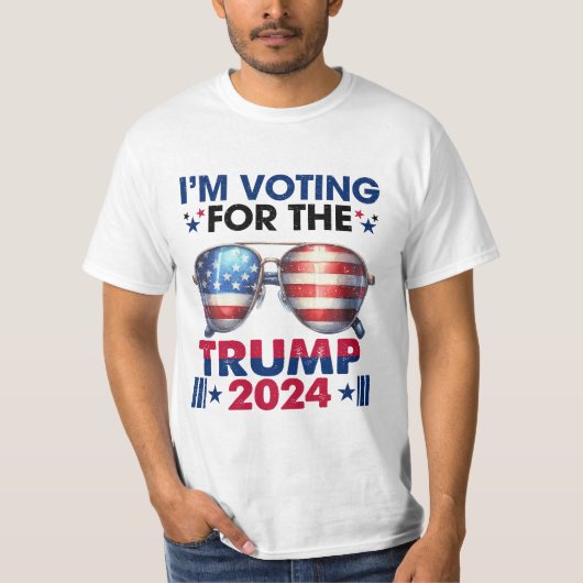 Ik stem op Trump T-shirt (Voorkant)