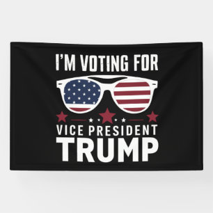 Ik Stem Op Vice President Trump 2024 Verkiezing Spandoek
