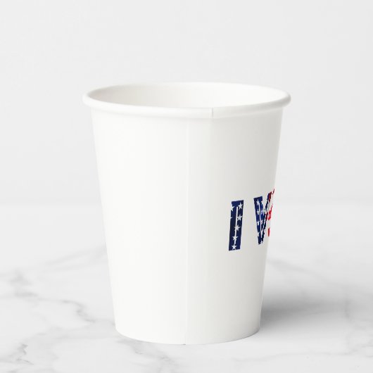 Ik stem papieren bekers (Rechts)