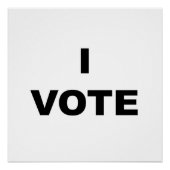 Ik stem perfect poster (Voorkant)