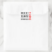 Ik stem! ronde sticker (Tas)