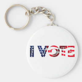 Ik stem sleutelhanger