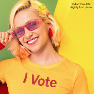 Ik stem T-shirt - rode tekst