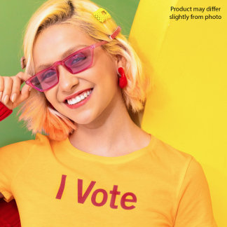 Ik stem T-shirt - rode tekst