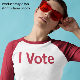 Ik stem T-shirt - rode tekst