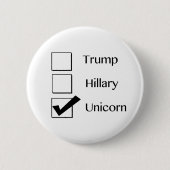 Ik stem unicorn Button (Voorkant)