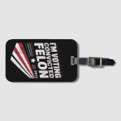 Ik stem Veroordeelde misdadiger 2024 Trump Bagagelabel (Voorkant (horizontaal))