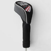 Ik stem Veroordeelde misdadiger 2024 Trump Golfheadcover (Schuin)