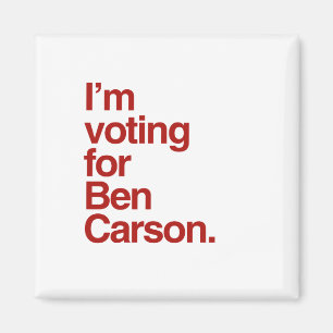 Ik stem voor Ben Carson 2016 Magneet