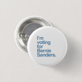 Ik stem voor Bernie Sanders 2016 Ronde Button 3,2 Cm (Voorkant /achterkant)