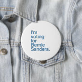 Ik stem voor Bernie Sanders 2016 Ronde Button 4,0 Cm (In situ)