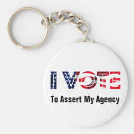 Ik stem voor de benoeming van mijn bureau voor 202 sleutelhanger